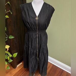 MICHAEL Michael Kors - Elegant Black Sleeveless Dress - NWT, Size Large